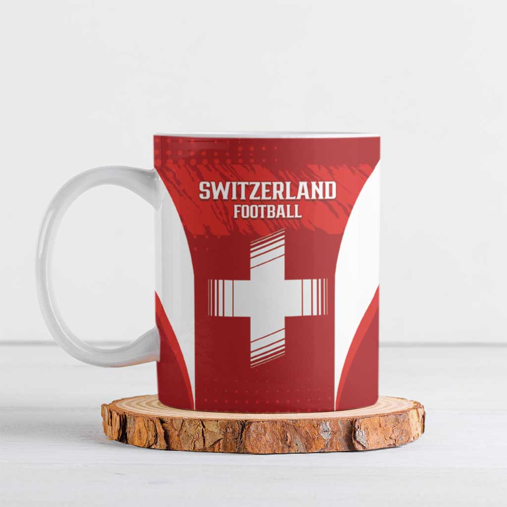 Custom Switzerland Football 2026 Ceramic Mug Hopp Schwiiz - Wonder Print Shop