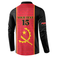Custom Angola Football Button Sweatshirt Come On Palancas Negras