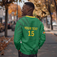Custom Cameroon Football Sweatshirt Go Les Lions Indomptables Go - Wonder Print Shop