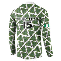 Custom Nigeria Football Button Sweatshirt Come On Super Eagles