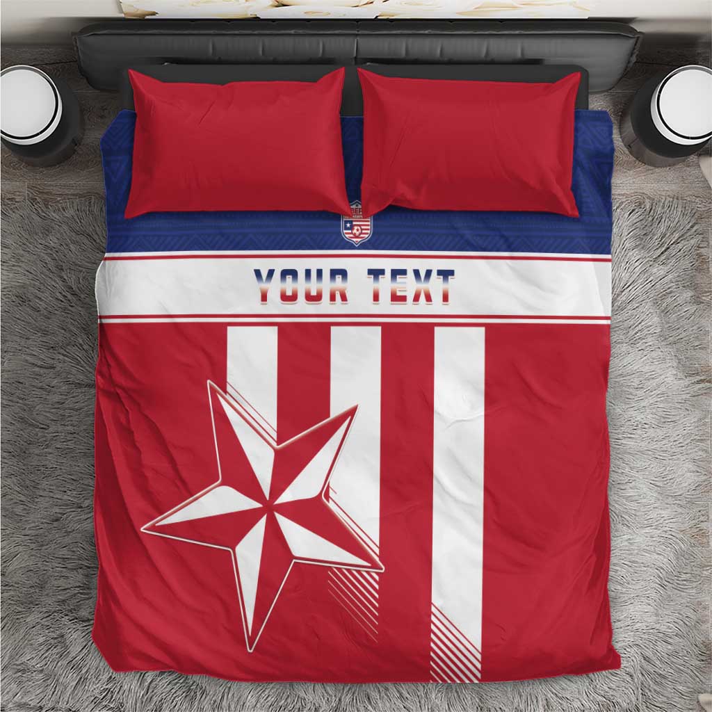 Custom Liberia Football Bedding Set Go Lone Stars