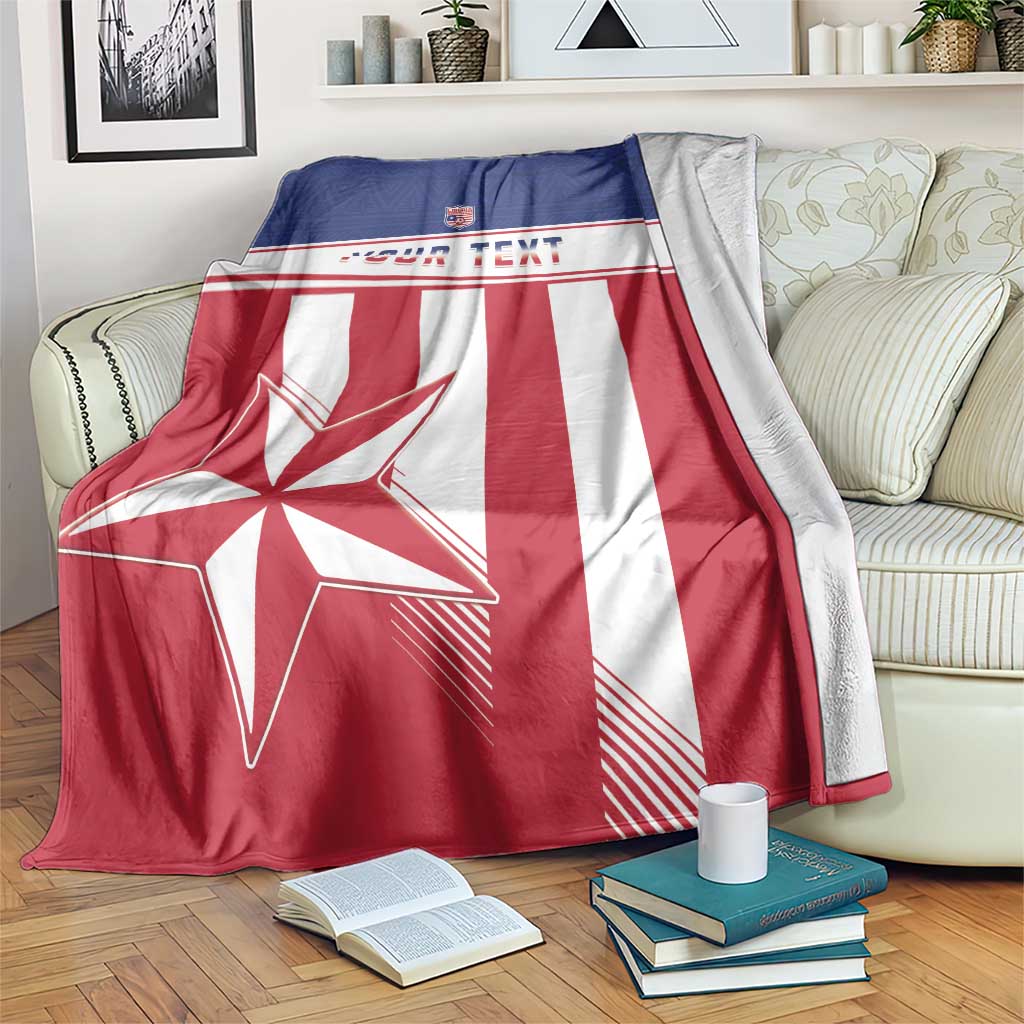 Custom Liberia Football Blanket Go Lone Stars