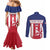 Custom Liberia Football Couples Matching Mermaid Dress and Long Sleeve Button Shirt Go Lone Stars