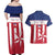 Custom Liberia Football Couples Matching Off Shoulder Maxi Dress and Hawaiian Shirt Go Lone Stars