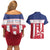 Custom Liberia Football Couples Matching Off Shoulder Short Dress and Hawaiian Shirt Go Lone Stars