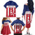 Custom Liberia Football Family Matching Off The Shoulder Long Sleeve Dress and Hawaiian Shirt Go Lone Stars