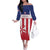 Custom Liberia Football Family Matching Off The Shoulder Long Sleeve Dress and Hawaiian Shirt Go Lone Stars