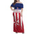 Custom Liberia Football Family Matching Off Shoulder Maxi Dress and Hawaiian Shirt Go Lone Stars