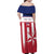 Custom Liberia Football Family Matching Off Shoulder Maxi Dress and Hawaiian Shirt Go Lone Stars