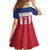 Custom Liberia Football Family Matching Off Shoulder Short Dress and Hawaiian Shirt Go Lone Stars