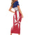 Custom Liberia Football Family Matching Short Sleeve Bodycon Dress and Hawaiian Shirt Go Lone Stars