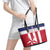 Custom Liberia Football Leather Tote Bag Go Lone Stars