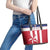 Custom Liberia Football Leather Tote Bag Go Lone Stars