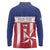 Custom Liberia Football Long Sleeve Polo Shirt Go Lone Stars