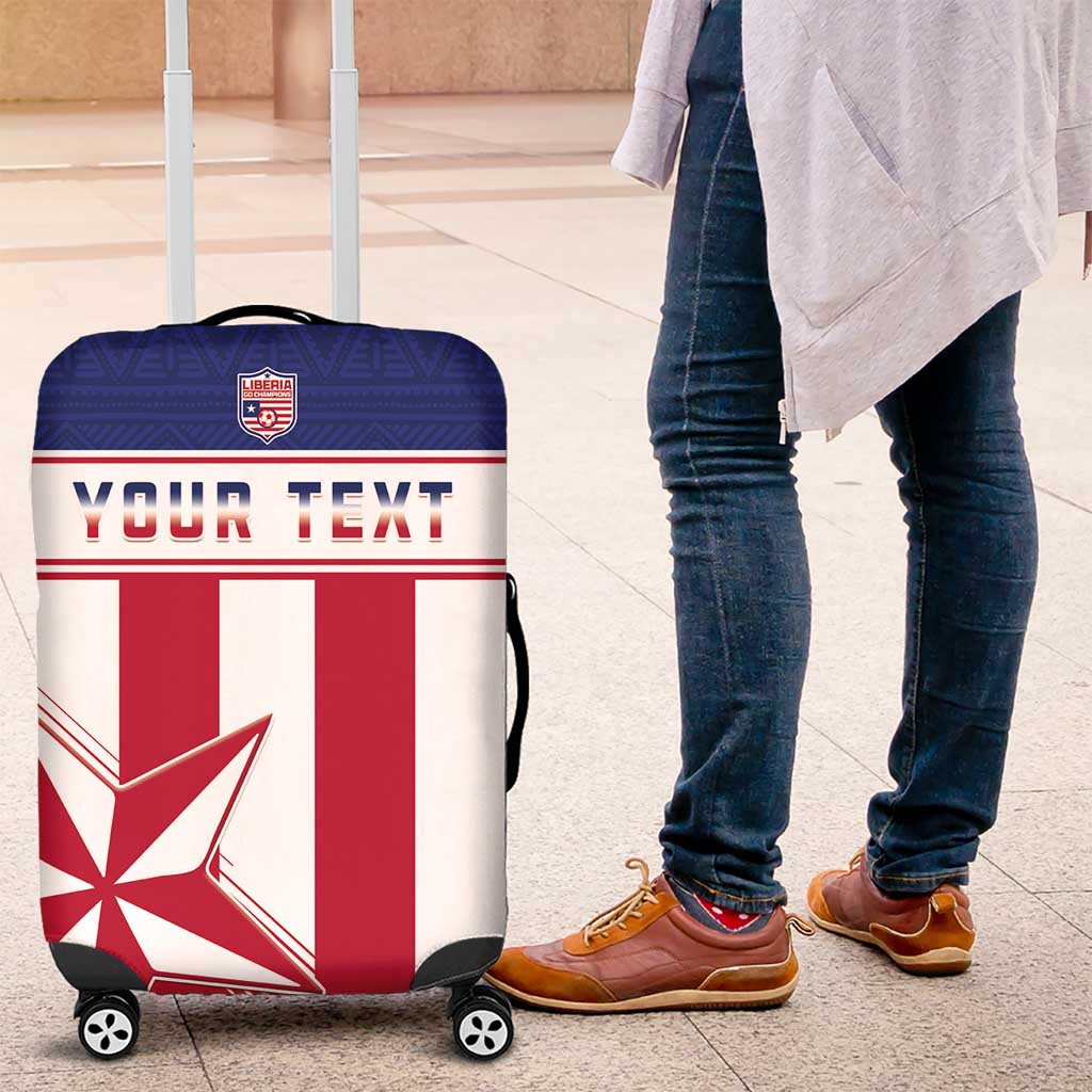 Custom Liberia Football Luggage Cover Go Lone Stars