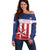 Custom Liberia Football Off Shoulder Sweater Go Lone Stars