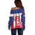 Custom Liberia Football Off Shoulder Sweater Go Lone Stars