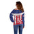 Custom Liberia Football Off Shoulder Sweater Go Lone Stars