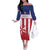 Custom Liberia Football Off The Shoulder Long Sleeve Dress Go Lone Stars