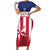 Custom Liberia Football Short Sleeve Bodycon Dress Go Lone Stars