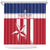 Custom Liberia Football Shower Curtain Go Lone Stars