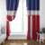 Custom Liberia Football Window Curtain Go Lone Stars