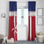 Custom Liberia Football Window Curtain Go Lone Stars