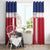 Custom Liberia Football Window Curtain Go Lone Stars