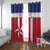 Custom Liberia Football Window Curtain Go Lone Stars