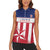 Custom Liberia Football Women Sleeveless Polo Shirt Go Lone Stars