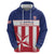 Custom Liberia Football Zip Hoodie Go Lone Stars