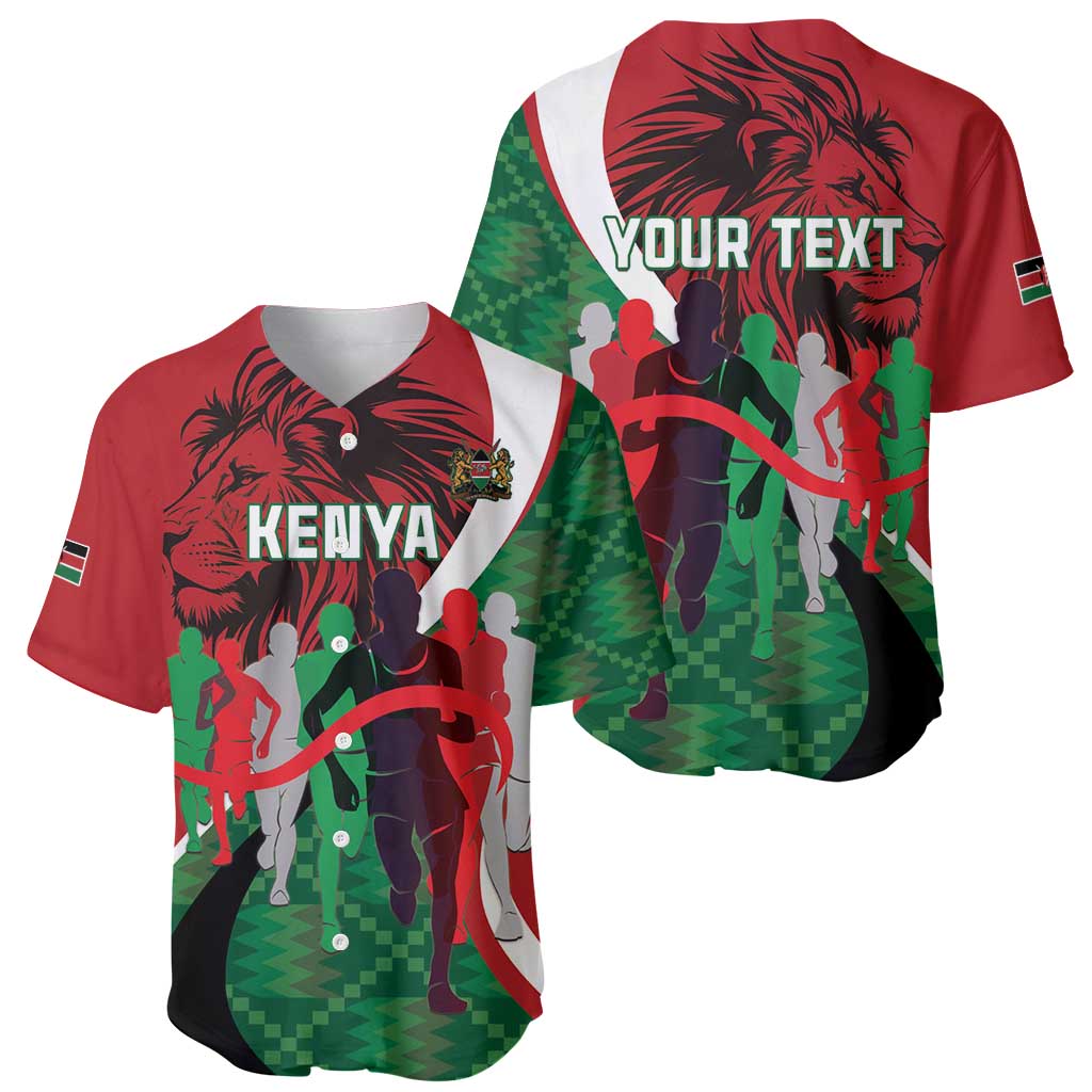 Set of two Kenya baseball jerseys showing front and back graphics