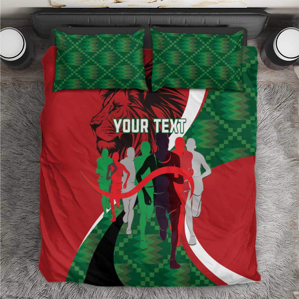 Personalised Athletics Kenya Bedding Set We Are Champions