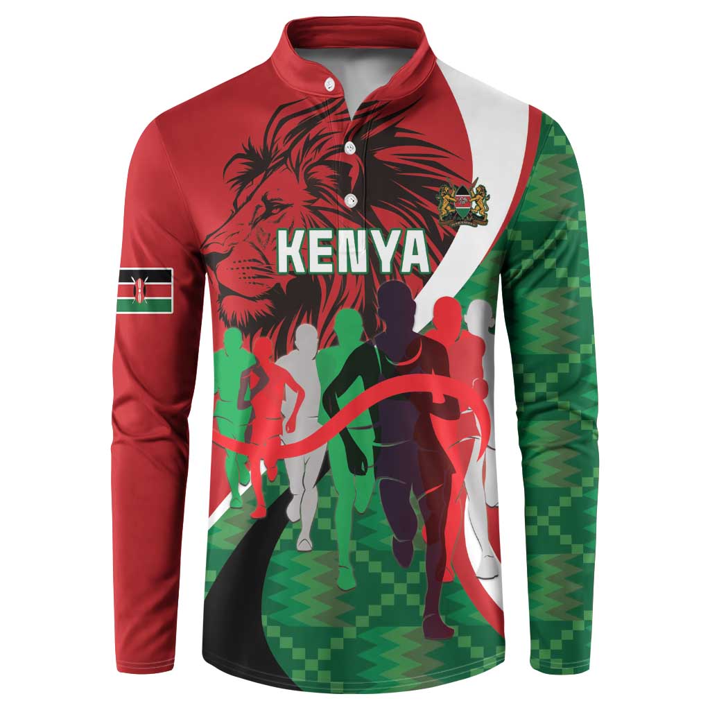 Personalised Athletics Kenya Button Sweatshirt We Are Champions