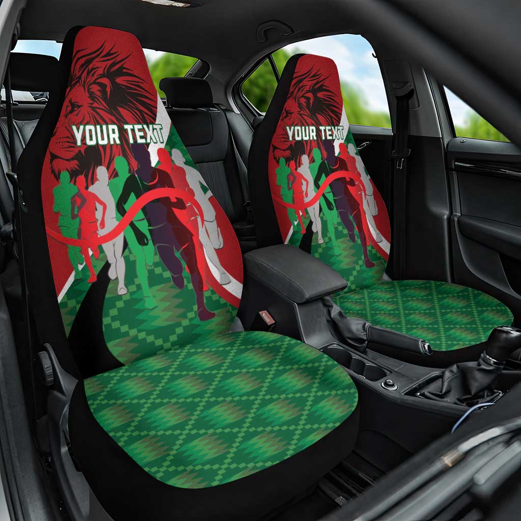 Personalised Athletics Kenya Car Seat Cover We Are Champions