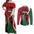 Personalised Athletics Kenya Couples Matching Off Shoulder Maxi Dress and Long Sleeve Button Shirt We Are Champions