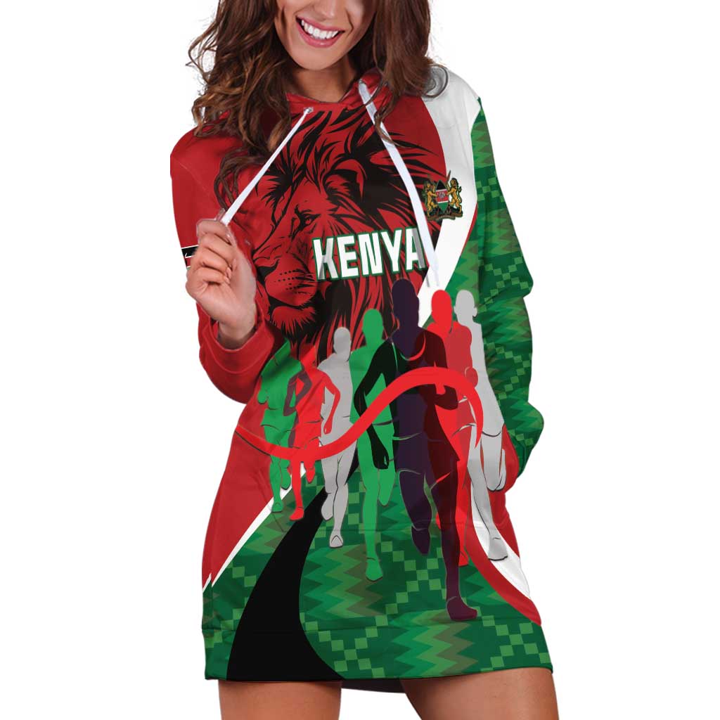 Personalised Athletics Kenya Hoodie Dress We Are Champions