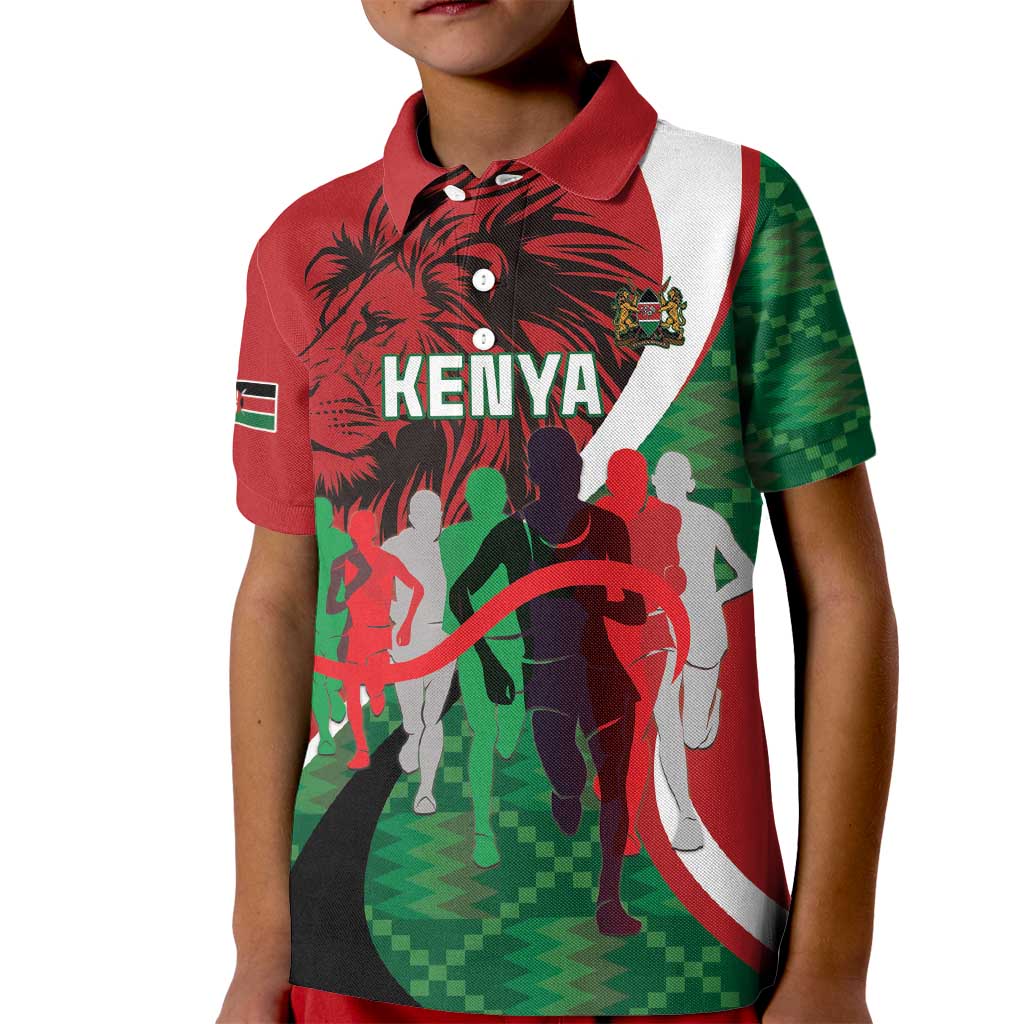 Personalised Athletics Kenya Kid Polo Shirt We Are Champions