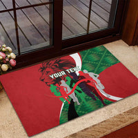 Personalised Athletics Kenya Rubber Doormat We Are Champions