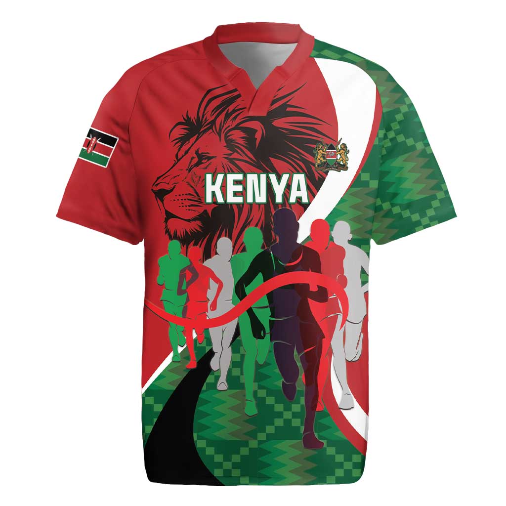 Personalised Athletics Kenya Rugby Jersey We Are Champions