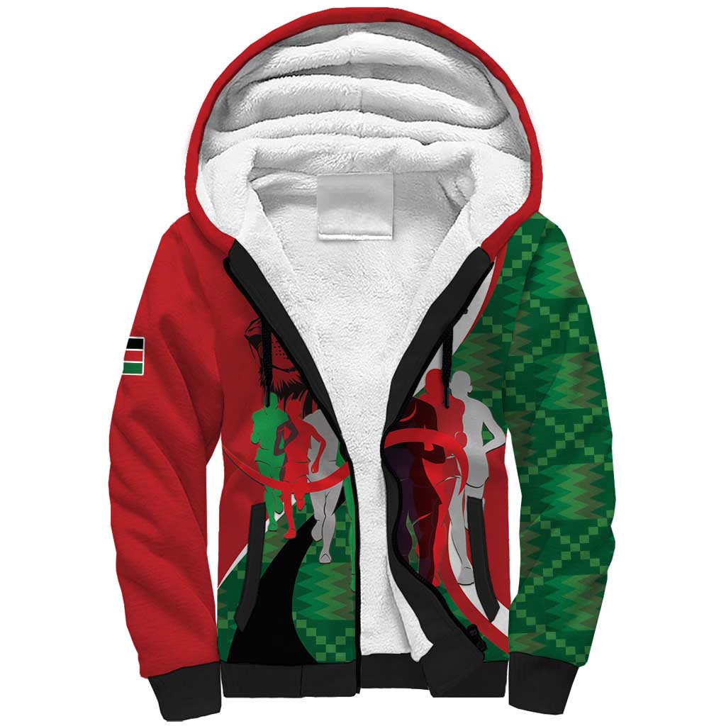 Personalised Athletics Kenya Sherpa Hoodie We Are Champions