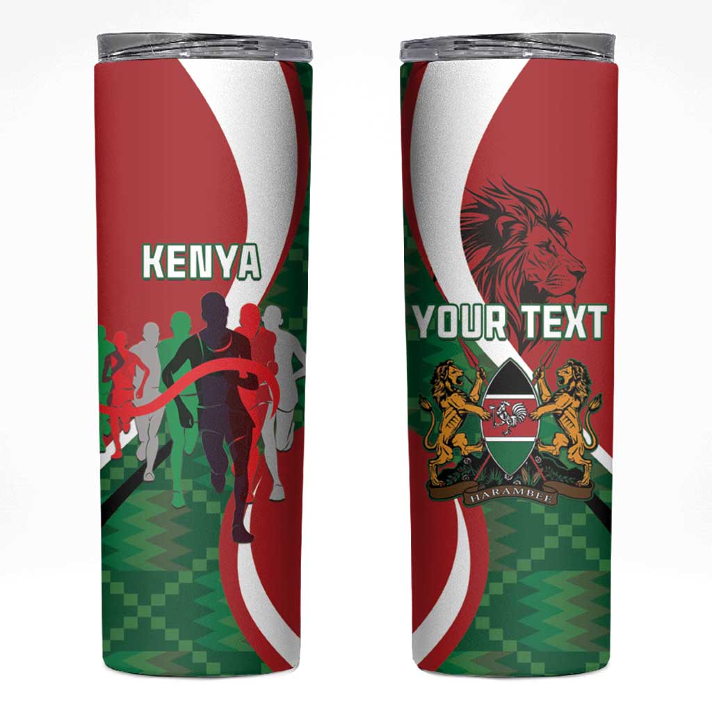 Personalised Athletics Kenya Skinny Tumbler We Are Champions