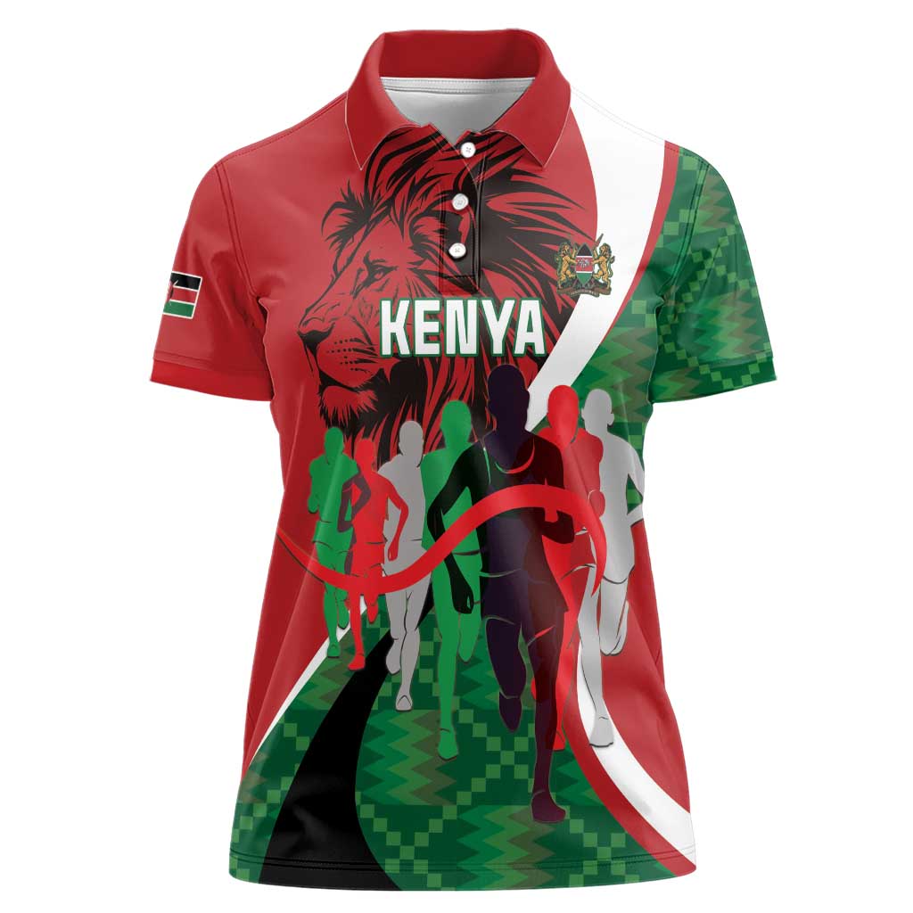 Personalised Athletics Kenya Women Polo Shirt We Are Champions