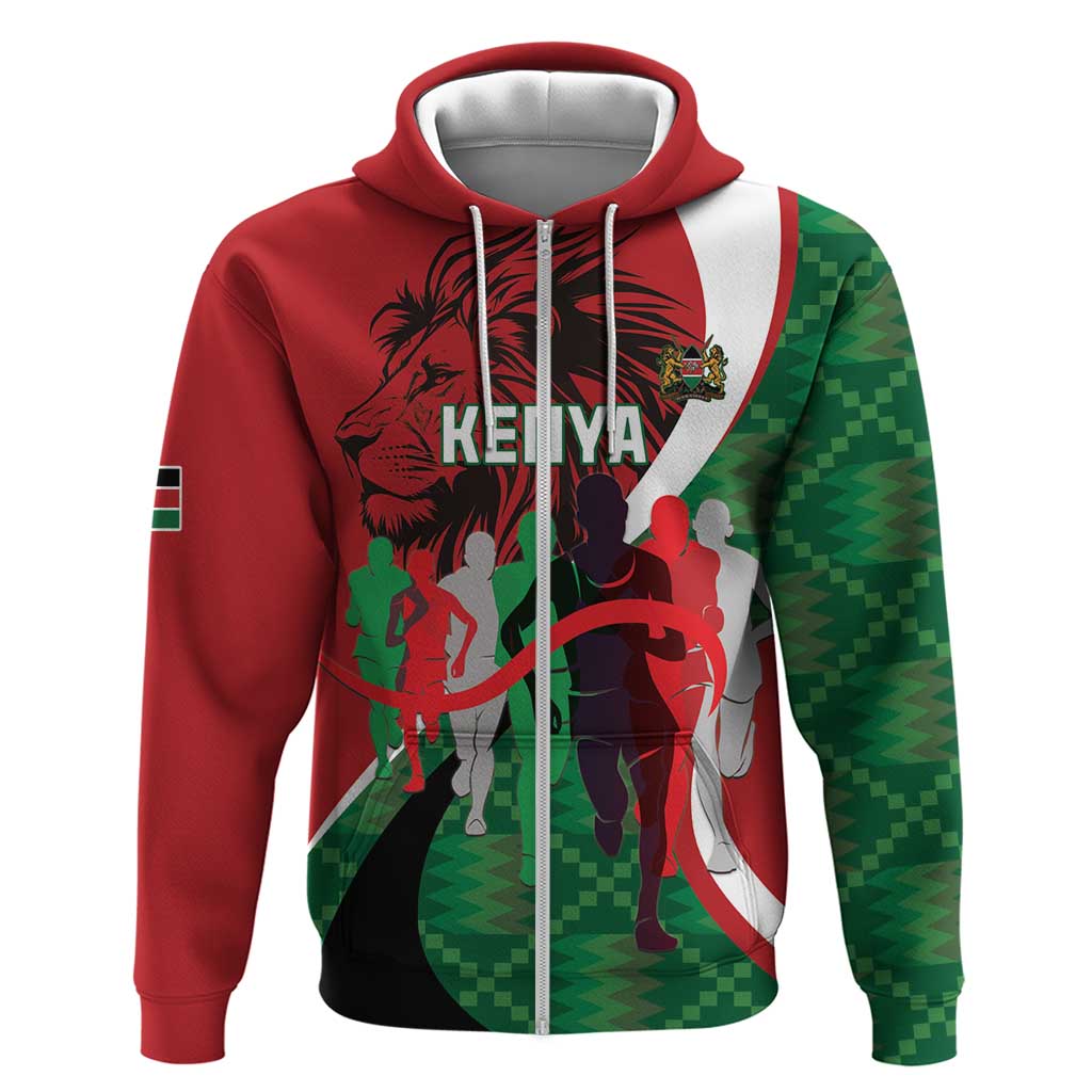 Personalised Athletics Kenya Zip Hoodie We Are Champions