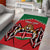 Custom Kenya Rugby Area Rug Lion Mascot African Pattern