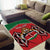 Custom Kenya Rugby Area Rug Lion Mascot African Pattern