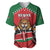 Custom Kenya Rugby Baseball Jersey Lion Mascot African Pattern