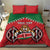 Custom Kenya Rugby Bedding Set Lion Mascot African Pattern