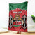 Custom Kenya Rugby Blanket Lion Mascot African Pattern