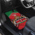 Custom Kenya Rugby Car Mats Lion Mascot African Pattern